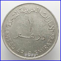 Saudi Arabia 2012 1 Riyal, United Arab Emirates 1 Dirham 1987 NOTE & Copper-coin