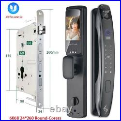 Smart Door Lock Biometric Electronic Fingerprint Password 3D Face Camera Smart