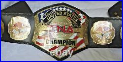 TNA United States Wrestling Championship Belt Adult Size Leather Strap