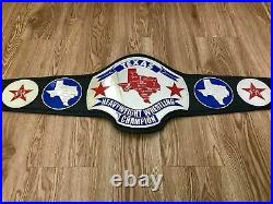 Texas Heavyweight Wrestling Title Championship Belt Leather Strap Adult size