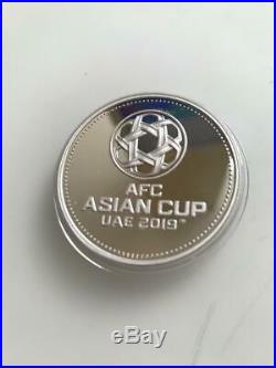 UAE 2019 ASIAN CUP AFC 50 Dhs Silver Proof Coin RRR