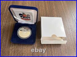 UAE 30 HH Shaikh Zayed Bin Sultan Al-Nahyan Silver 50 Dirhams 1996 PROOF Box COA