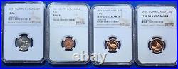 UAE United Arab Emirates 1 5 10 25 Fils 1995-1997 NGC Proof and Specimen