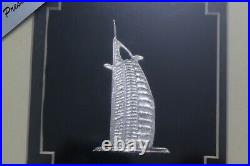 UNITED ARAB EMIRATES Burj Al Arab Jumeirah FRAMED IN STERLING SILVER B22 CG46