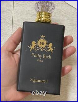 USED -FULL Filthy Rich Dubai Signature I EDP Spray For Men 120ml 4 fl. Oz. USED