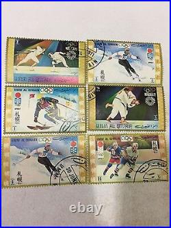 Umm Al Qiwain Uae 72 Munich Sapporo Olympic Games 21 Stamps C/t/o