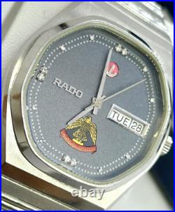 Unique Vintage Rado Uae United Arab Emirates Army Logo Watch Cal. 2863