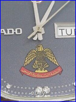 Unique Vintage Rado Uae United Arab Emirates Army Logo Watch Cal. 2863