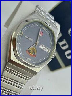 Unique Vintage Rado Uae United Arab Emirates Army Logo Watch Cal. 2863