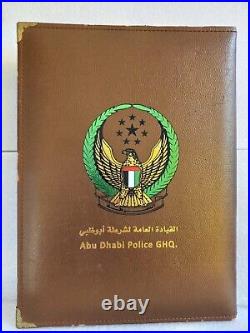 United Arab Emirate Dhabi Army military cover wallet document Faux Leather rare