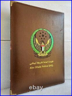 United Arab Emirate Dhabi Army military cover wallet document Faux Leather rare