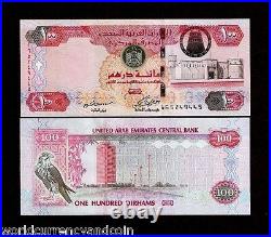 United Arab Emirates 100 Dirhams P-30 2012 Uae Sparrowhawk Unc Currency Banknote
