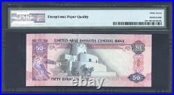 United Arab Emirates 2004-2015 Banknotes 5, 10, 50 Dirhams, Pmg Certified 67/68