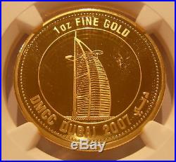 United Arab Emirates 2007 Gold Medal 1 oz NGC PF-67UC Visions of Dubai
