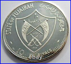 United Arab Emirates, AL Fujairah, Silver 10 Riyals 1970, KM 19, Apollo XIII