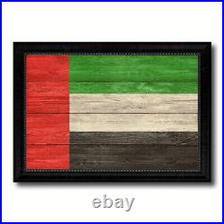 United Arab Emirates Country Flag Texture Canvas Print With Picture Frame Home