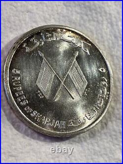United Arab Emirates, John F Kennedy, 1964, 5 Rupees, Silver mint 33,000