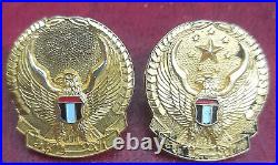 United Arab Emirates Miltary Soldier Minature Badges Different Pair 2.2x2.5cm