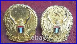 United Arab Emirates Miltary Soldier Minature Badges Different Pair 2.2x2.5cm