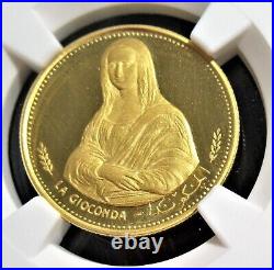 United Arab Emirates Sharjah gold Proof 25 Riyals AH 1389 (1970) PF 68 UC NGC