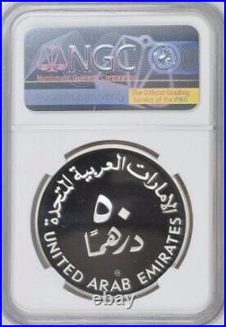United Arab Emirates, Silver 50 Dirhams 1980 Child Unicef Ngc Pf 69 Uc, Rarep
