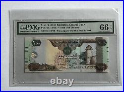 United Arab Emirates UAE 1,000 Dirhams Banknote, 2015 (AH1436), P-33d, PMG 66