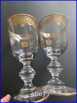 United Arab Emirates Uae Presidential Set 2 Juice Cups Glass Crystal (official)