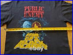 Vintage 90's Public Enemy Fear Of A Black Planet T Shirt XL Rap Hip Hop