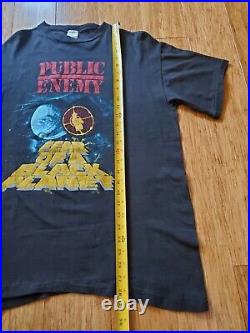 Vintage 90's Public Enemy Fear Of A Black Planet T Shirt XL Rap Hip Hop