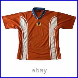 Vintage Arab Emirates Middle East Football Jersey Soccer Jersey Sz XL Orange