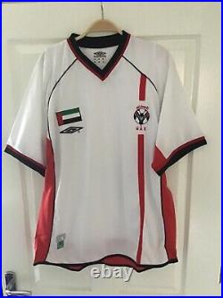 Vintage United Arab Emirates umbro home 2002-04 football shirt xl UAE