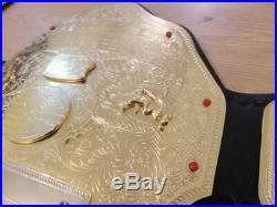 WCW BIG GOLD WORLD HEAVYWEIGHT CHAMPIONSHIP TITLE BELT 4mm brass
