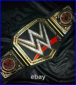 WWE World Heavyweight Championship Belt Chrome Leather Adult Size Replica