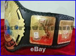 WWF Big Eagle World Wrestling Championship Replica Belt Metal Plated Adult Size
