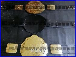 WWF WCW Big Gold Heavy Weight Wrestling Championship Belt 2mm Brass Metal Plate