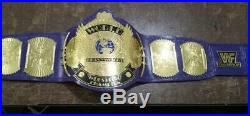 WWF/WWE Wing Eagle Wrestling Championship White/Black/purple Belt 2MM Plate