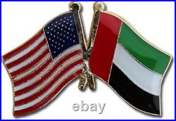 Wholesale Pack 50 USA & United Arab Emirates Friendship Flag Hat Cap lapel Pin