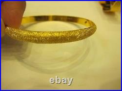Womens Yellow 21k Solid Gold Bracelet Bangle Metal Wt. 11 Grams