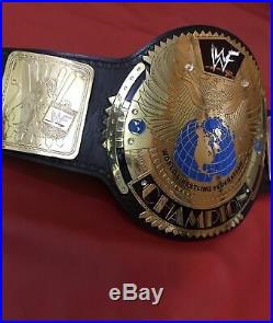 Wwf Big Eagle Scratch Logo Championship Belt In 4mm Brass Plates
