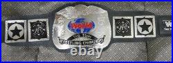 Wwf World Tag Team Wrestling Championship Belt Adult Size Brass Metal Plate